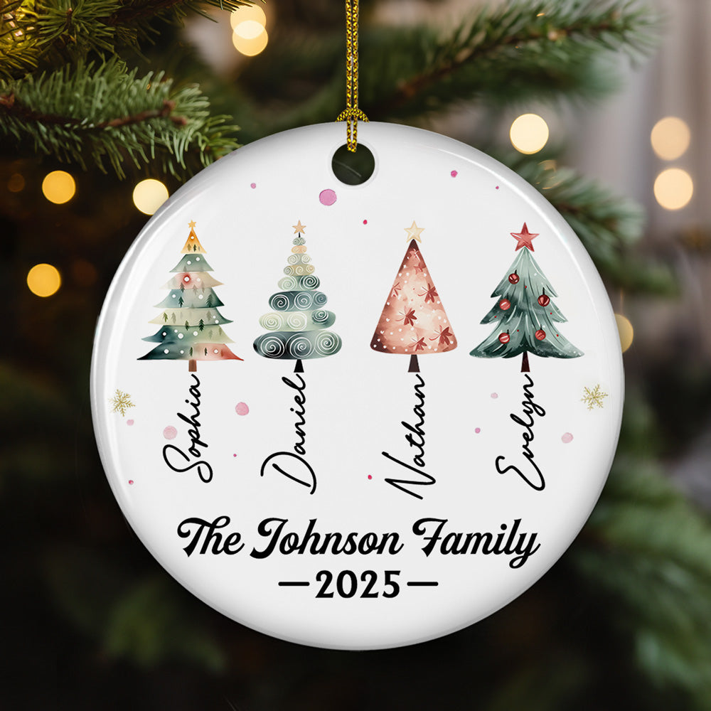 Family Themes - Personalized Custom Ceramic Ornament