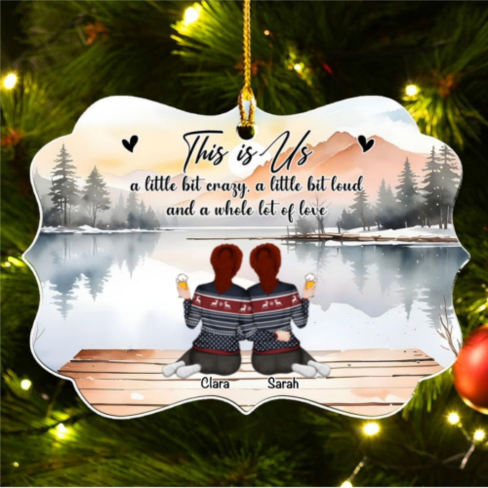 This Is Us Bestie - Personalized Custom Acrylic Ornament