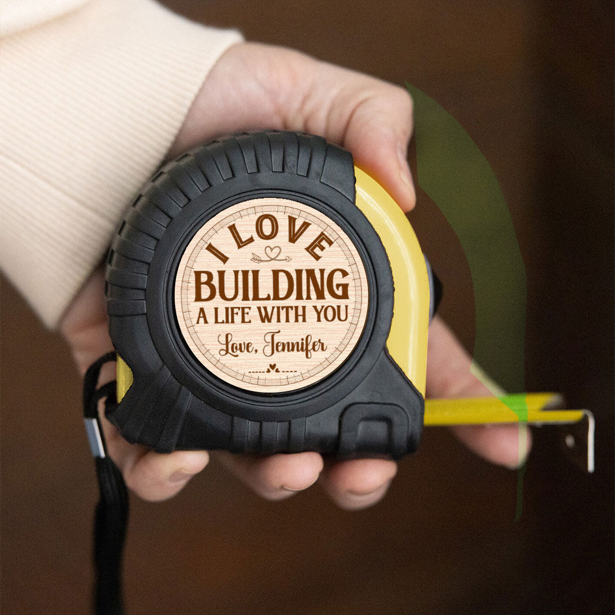 Building A Life With You - Personalized Custom Tape Measure