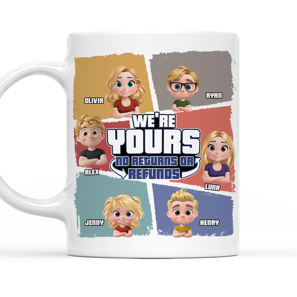 To Dad No Returns Or Refunds - Personalized Custom Coffee Mug