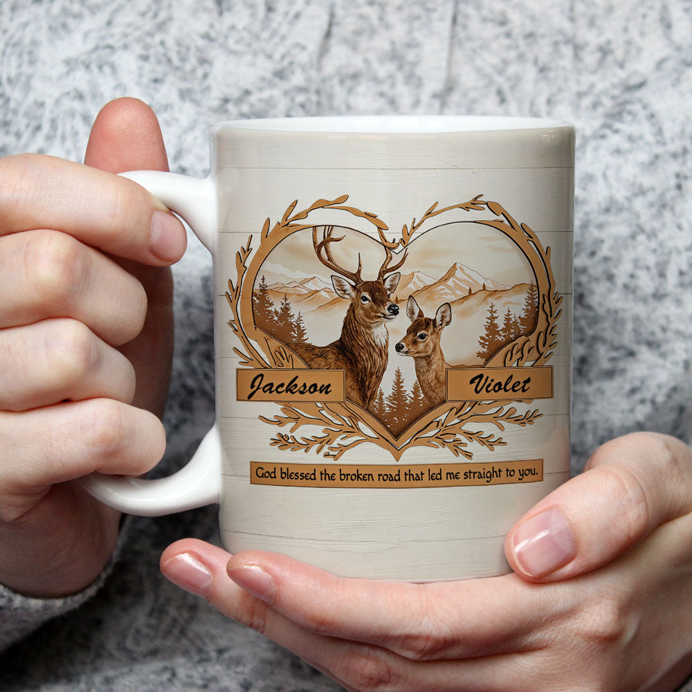 Deer Love - Personalized Custom Coffee Mug
