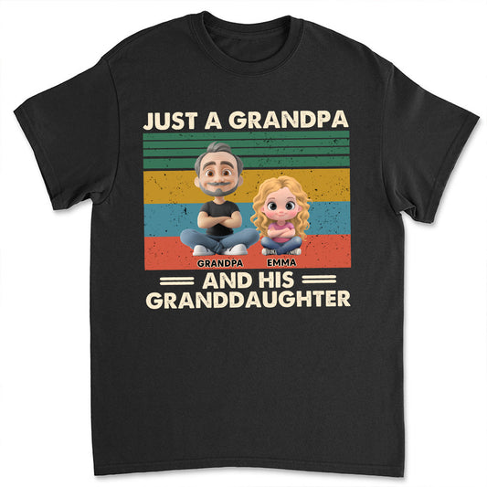 Grandpa And Grandkids - Personalized Custom Shirt