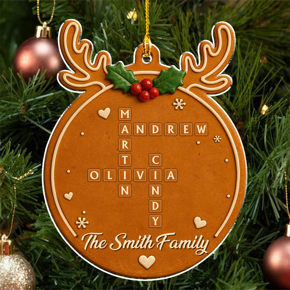 Ginger Bread - Personalized Custom Acrylic Ornament