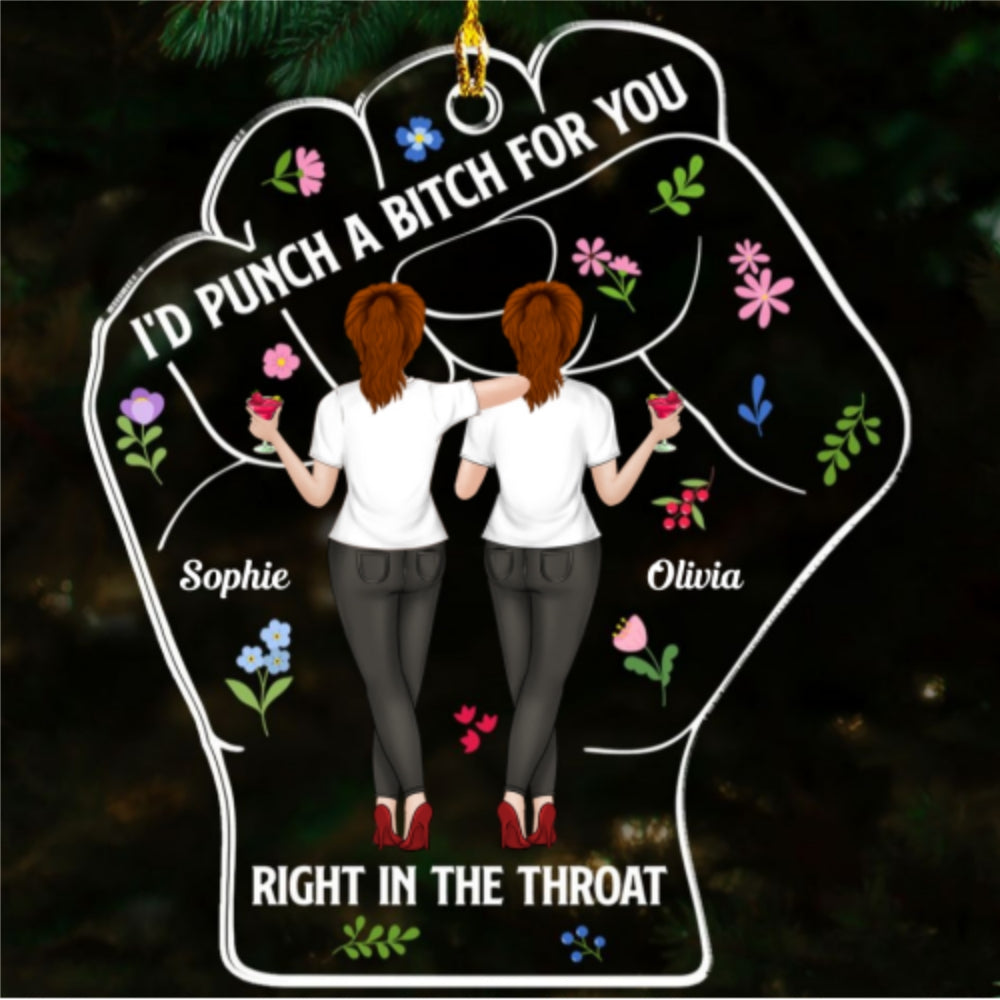 Punch For Friendship - Personalized Custom Acrylic Ornament