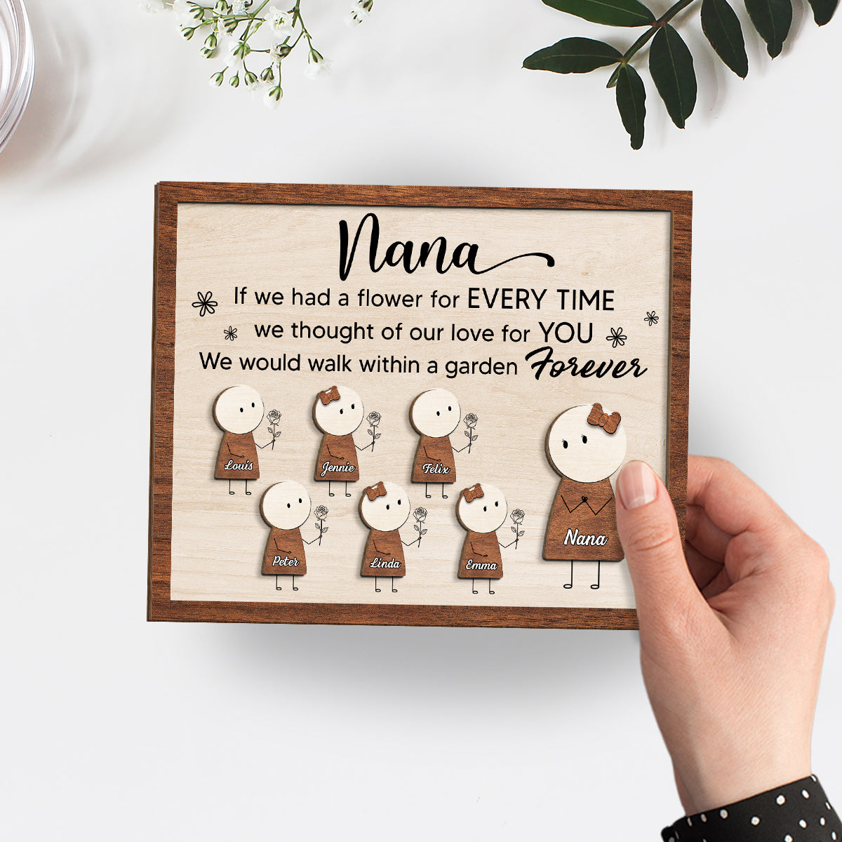 Our Love For You - Personalized Custom Wooden Plaque