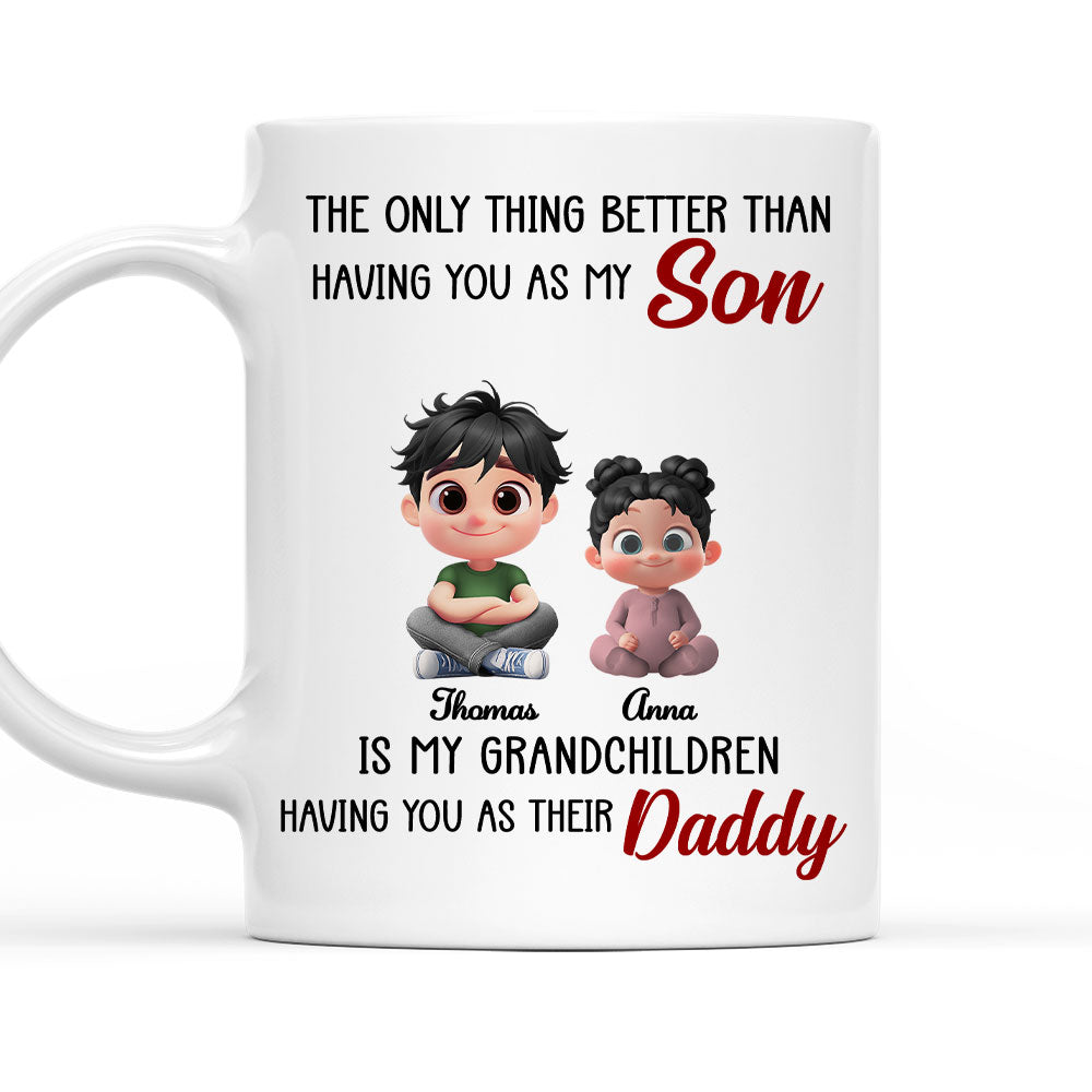 Having You As My Son 2 - Personalized Custom Coffee Mug