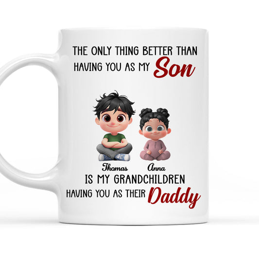 Having You As My Son 2 - Personalized Custom Coffee Mug