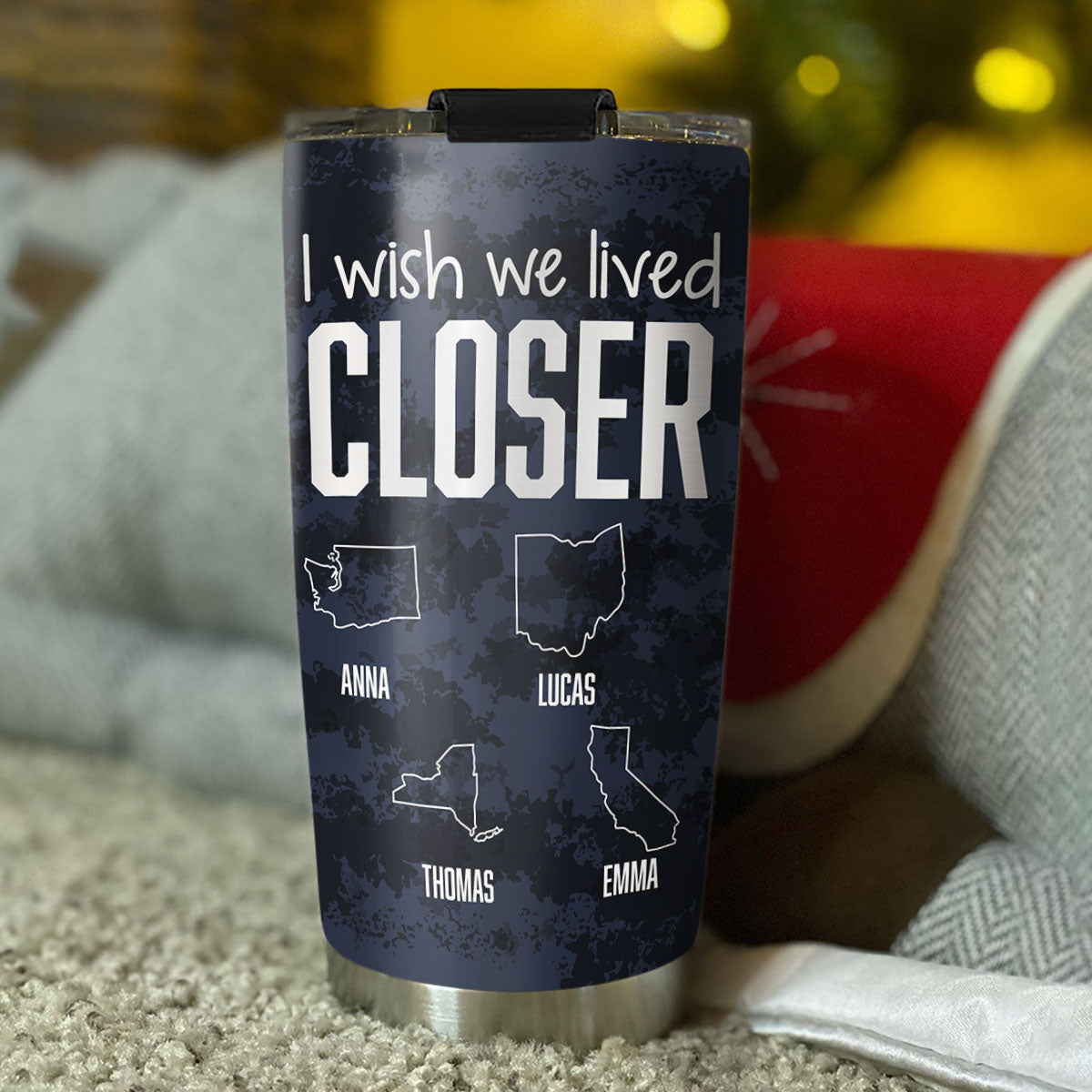 I Wish We Lived Closer Cool Version - Personalized Custom Tumbler