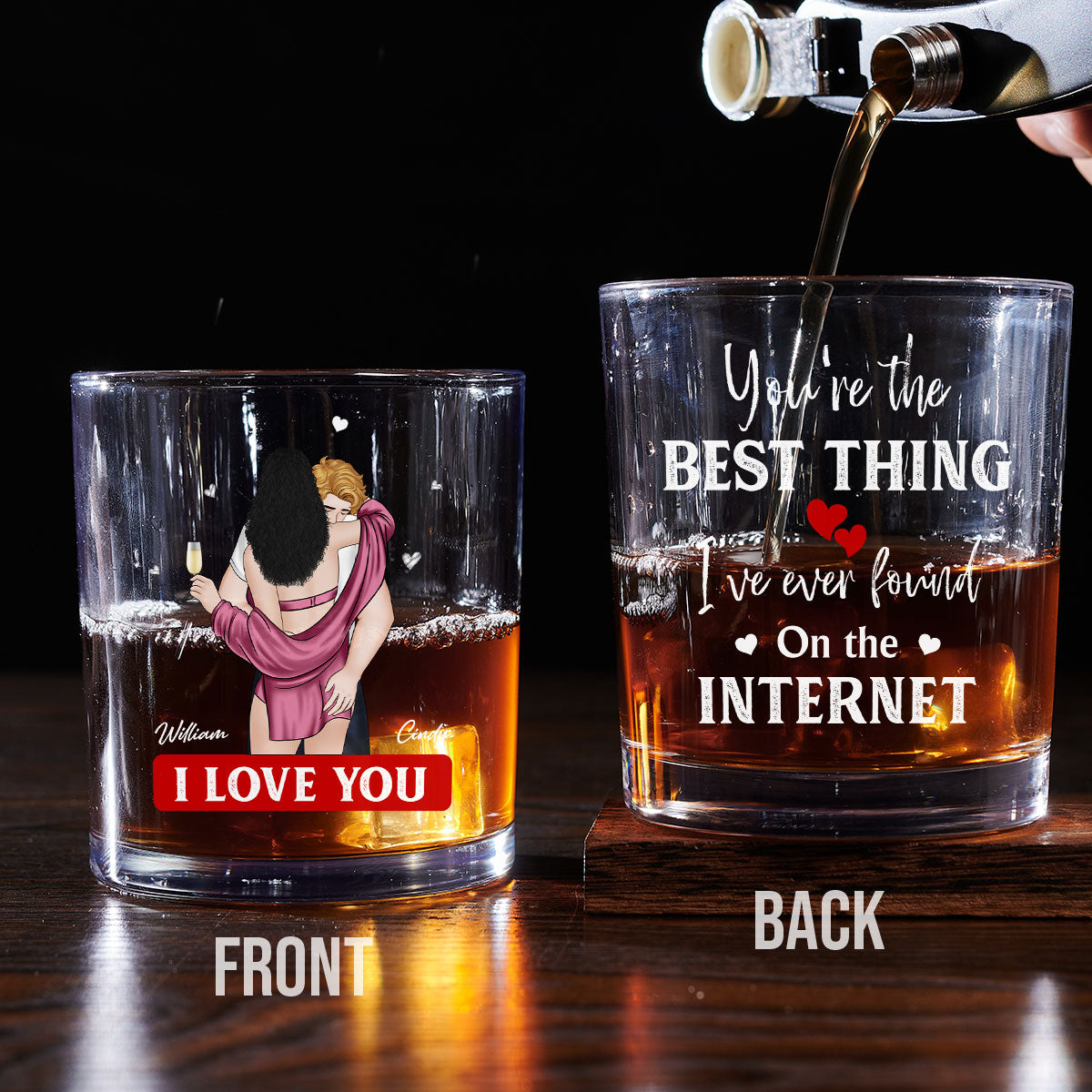You Are The Best Thing - Personalized Custom Engraved Whiskey Glass