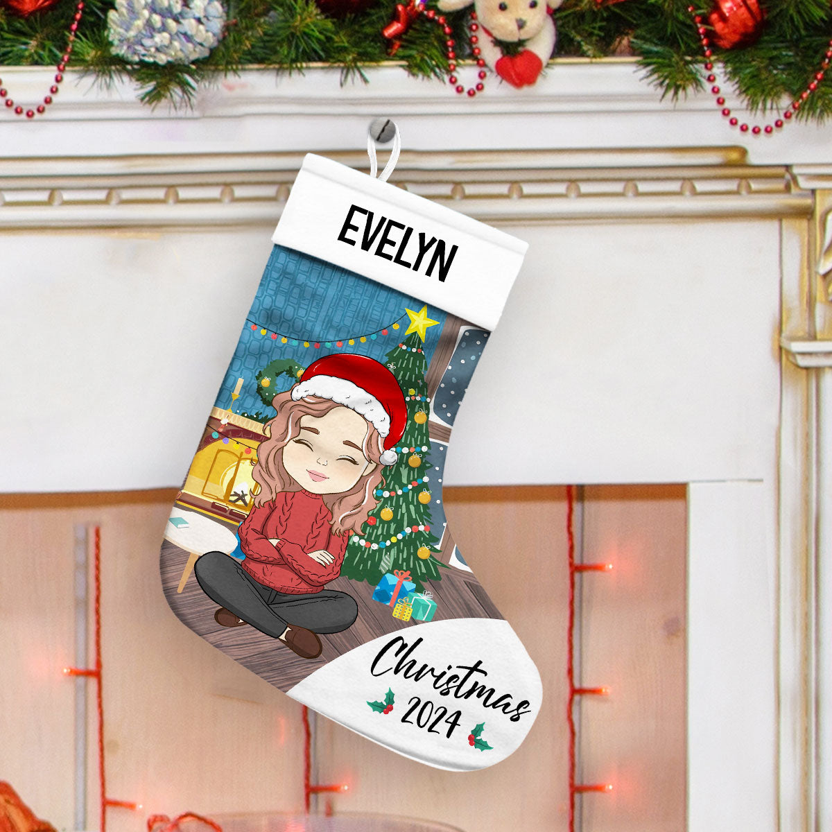 Family Christmas 2024 - Personalized Custom Christmas Stocking