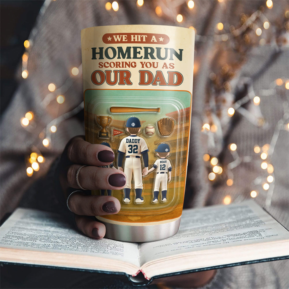 Baseball Dad - Personalized Custom Tumbler