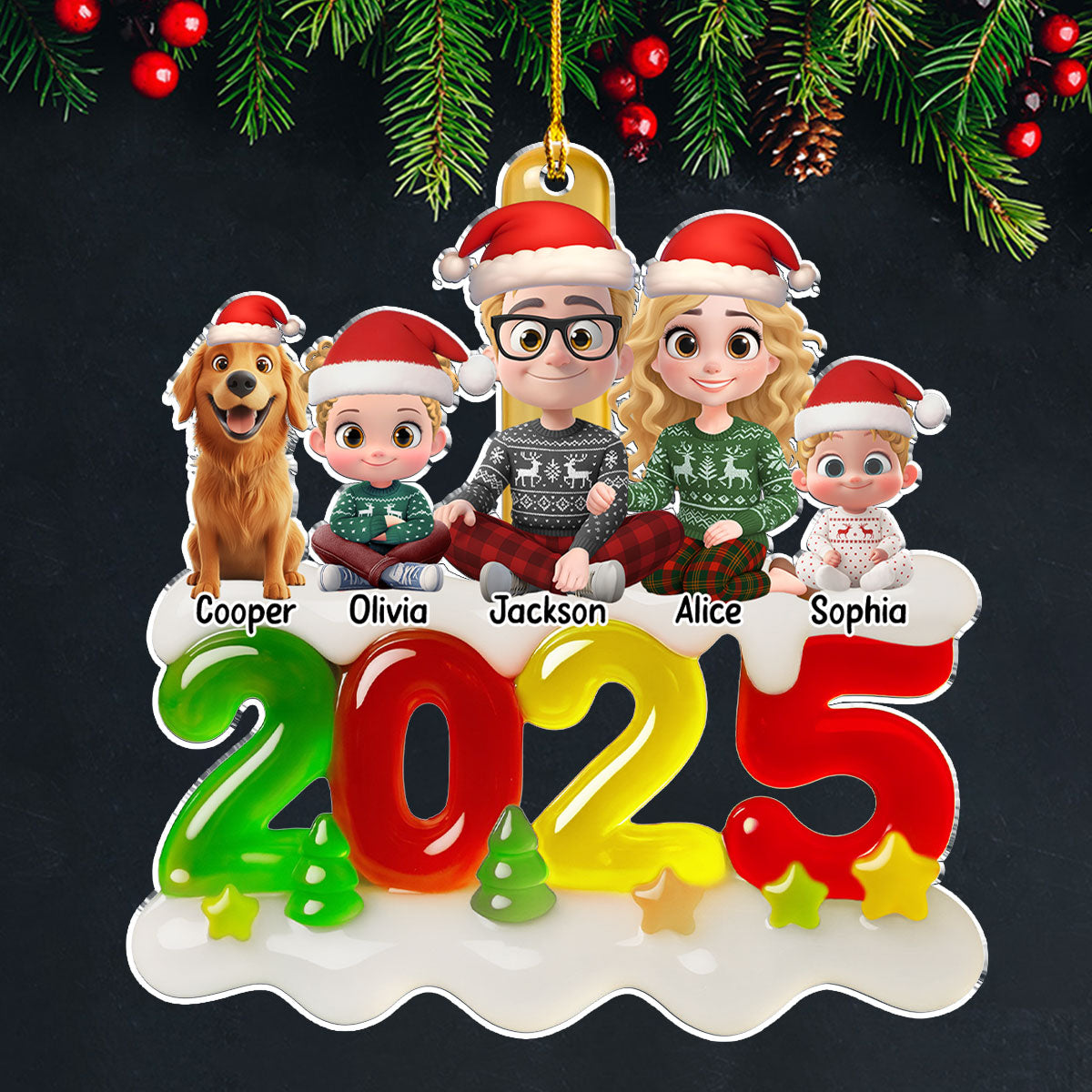 Family Jelly - Personalized Custom Acrylic Ornament