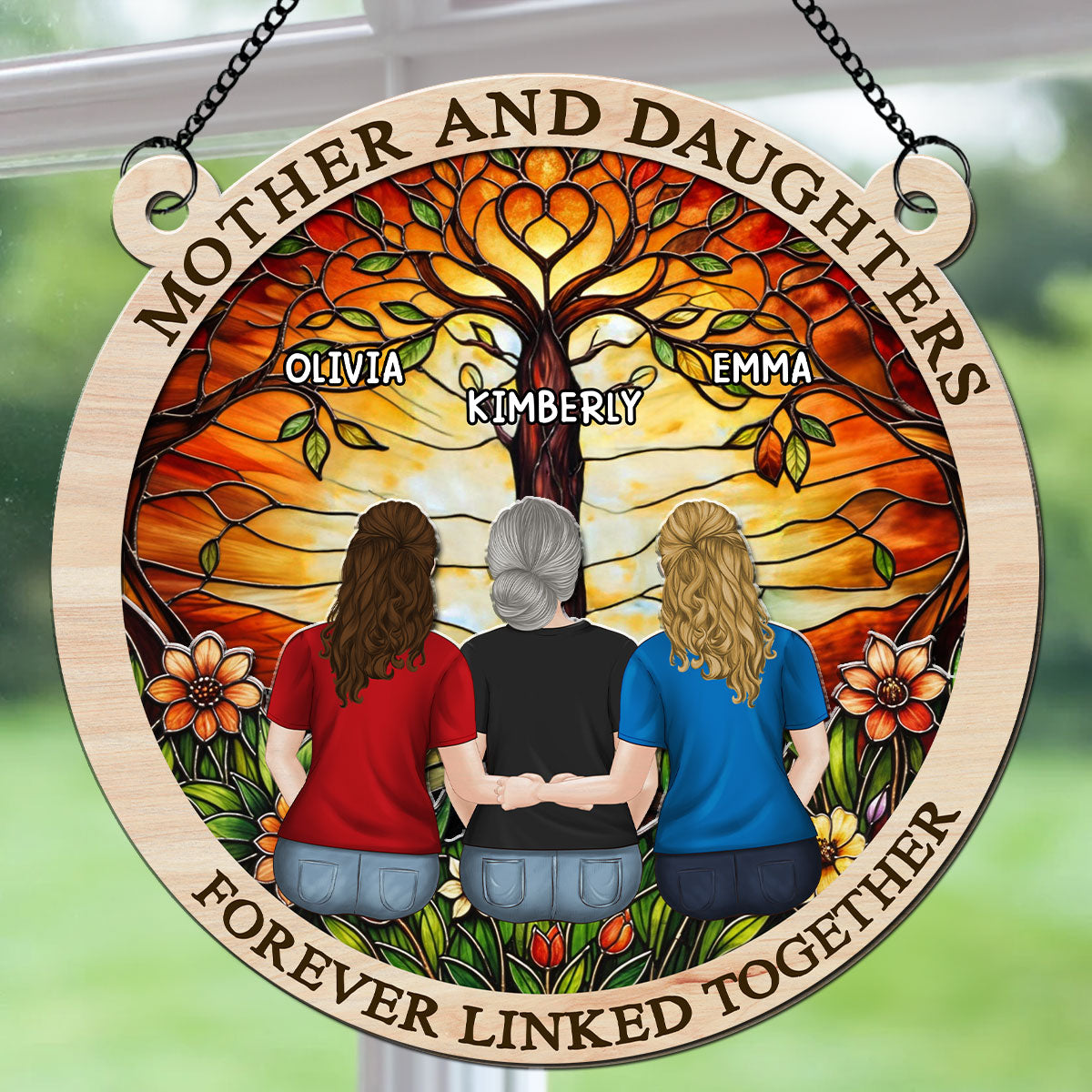 Forever Linked Together - Personalized Custom Suncatcher
