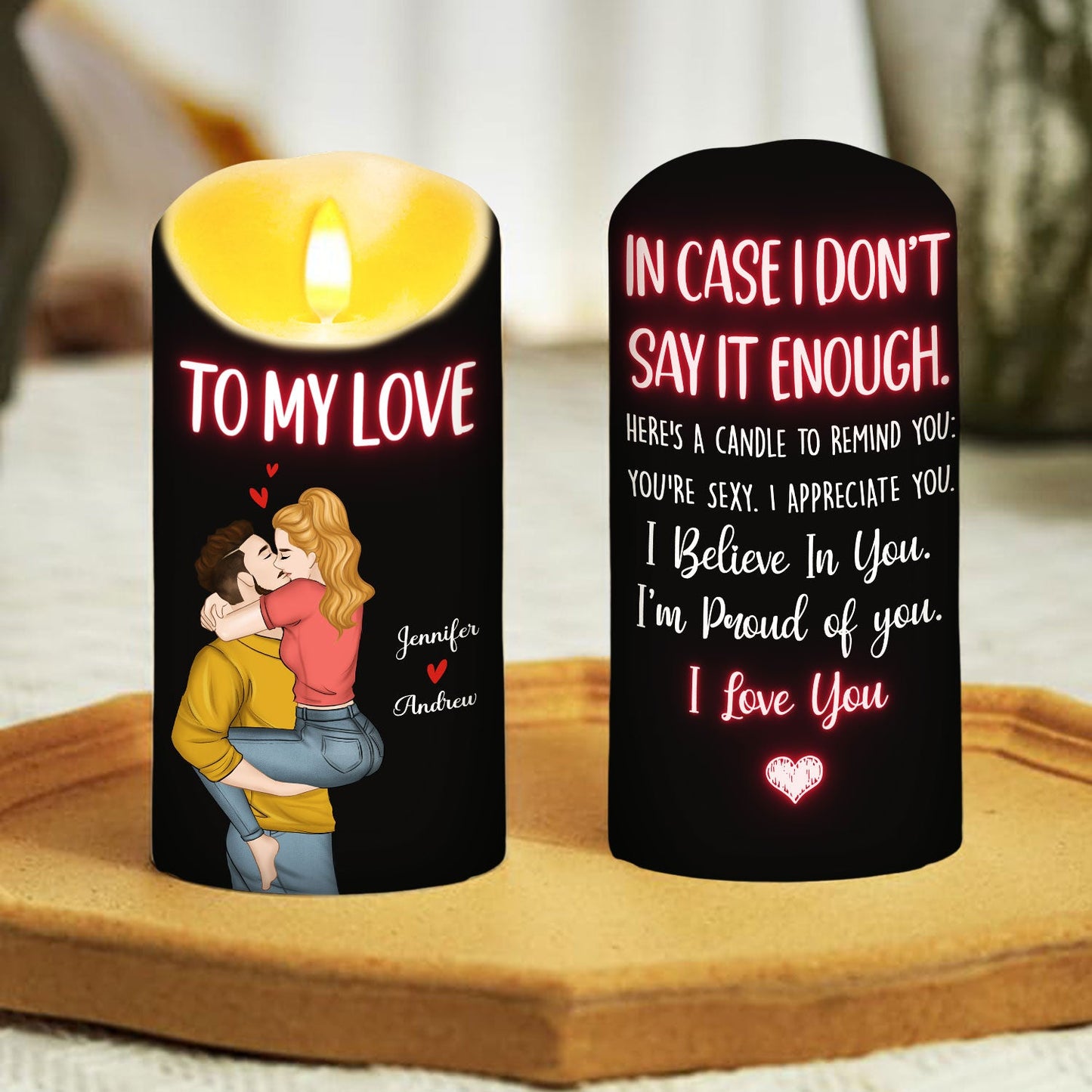 I Believe In You - Personalized Custom LED Candle