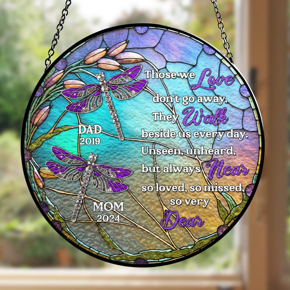 Unseen Unheard But Always Near - Personalized Custom Window Hanging Suncatcher