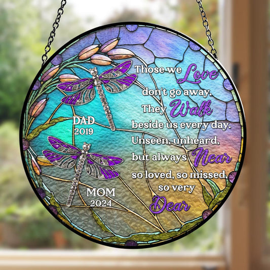 Unseen Unheard But Always Near - Personalized Custom Window Hanging Suncatcher