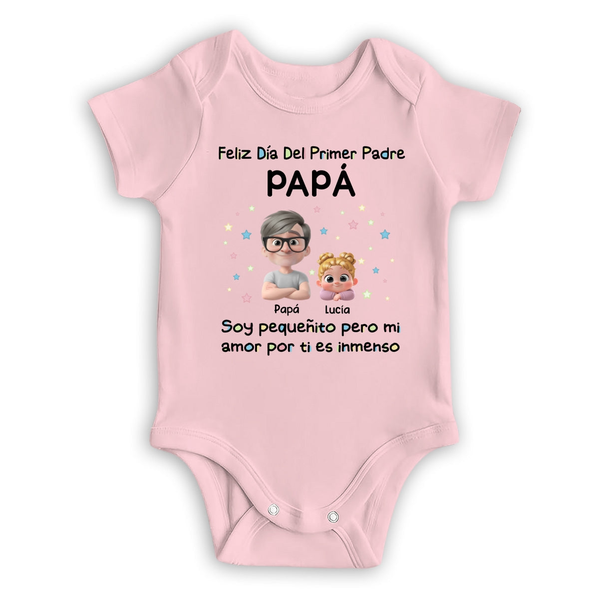 Día Del Primer Padre - Mono De Bebé Personalizado