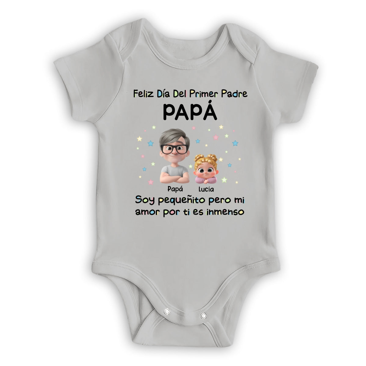 Día Del Primer Padre - Mono De Bebé Personalizado