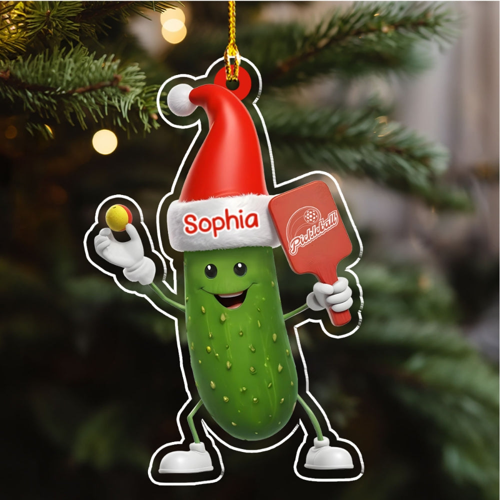 Pickleball Custom Name - Personalized Custom Acrylic Ornament