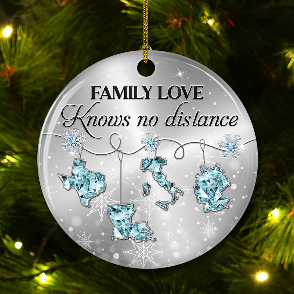 Our Family 2025 - Personalized Custom 3D Inflated Effect Ceramic Ornament