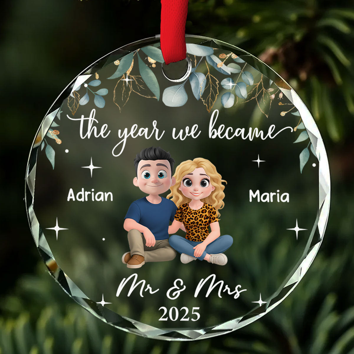 The Best Thing I Found In My Life - Personalized Custom Glass Ornament