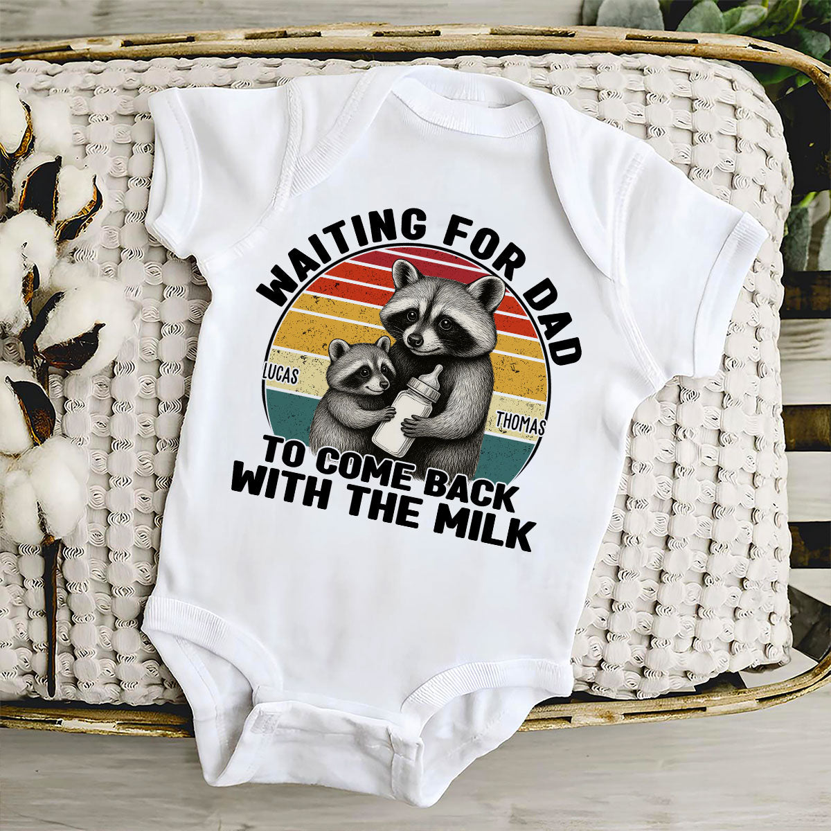 Dad Came Back With The Milk - Personalized Custom T-shirt And Onesie
