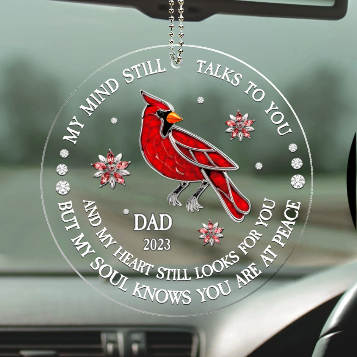 My Soul Knows You Are At Peace Ver 2 - Personalized Custom Car Ornament