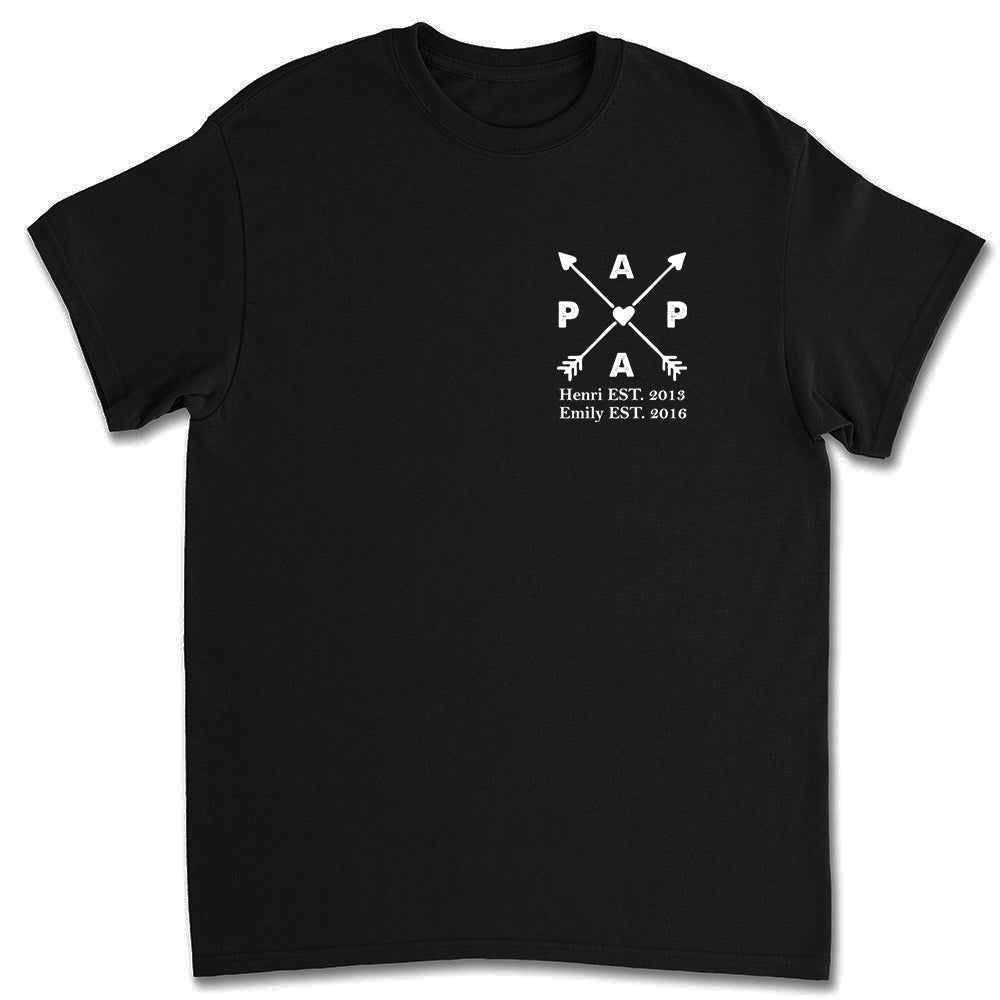 Best Papa Ever - Personalized Custom Shirt