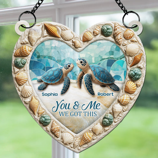 To The Ocean And Back - Personalized Custom Suncatcher