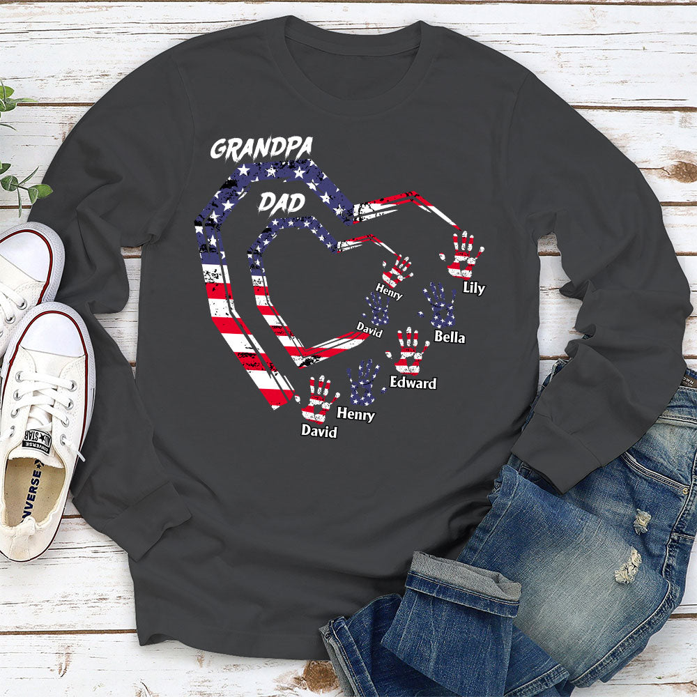 We Love You Grandpa - Personalized Custom Shirt