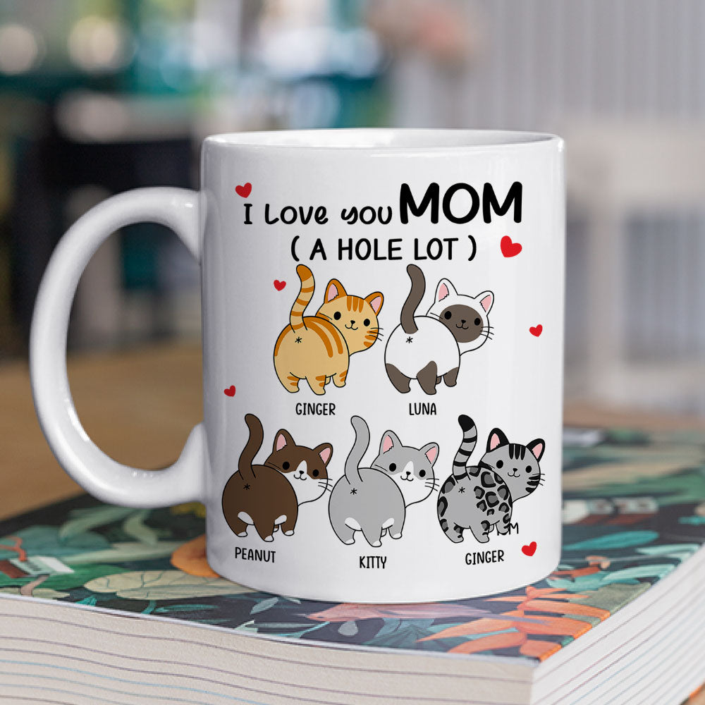 I Love You Dad A Hole Lot - Personalized Custom Coffee Mug