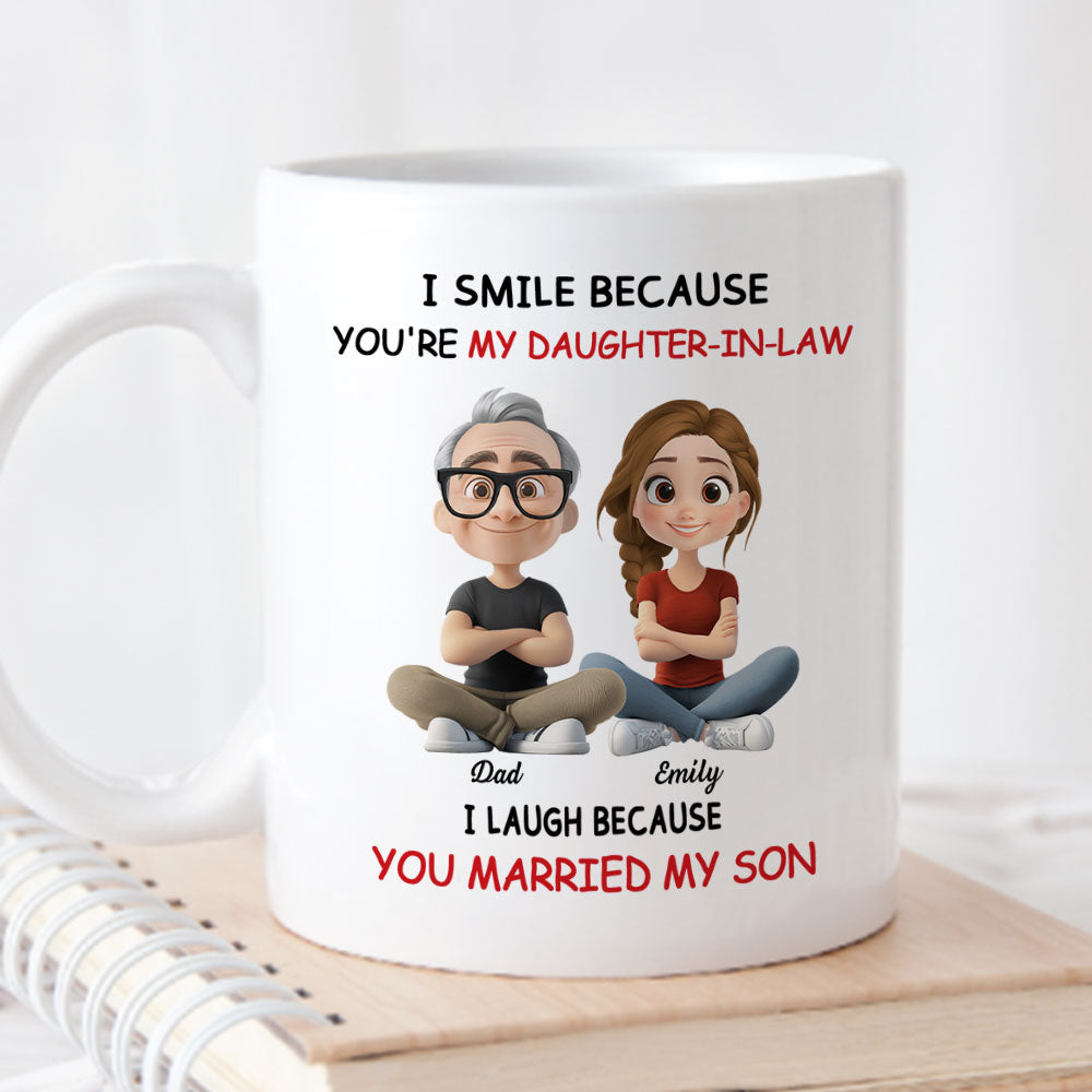 My Daughter In Law - Personalized Custom Coffee Mug