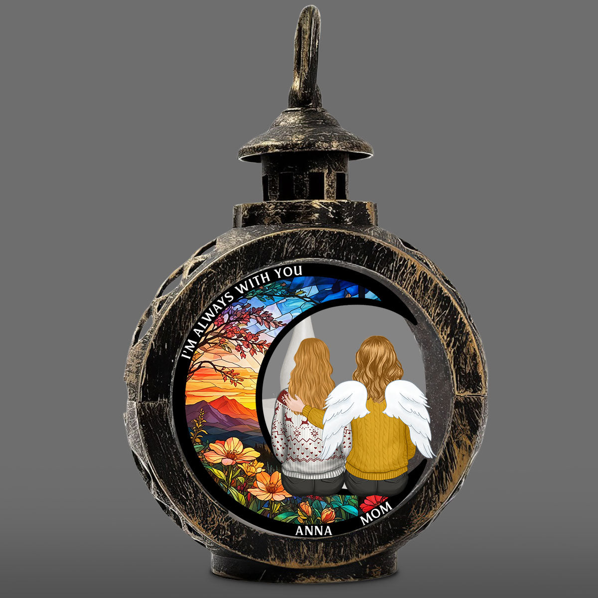 God Has You - Personalized Custom Christmas Lantern