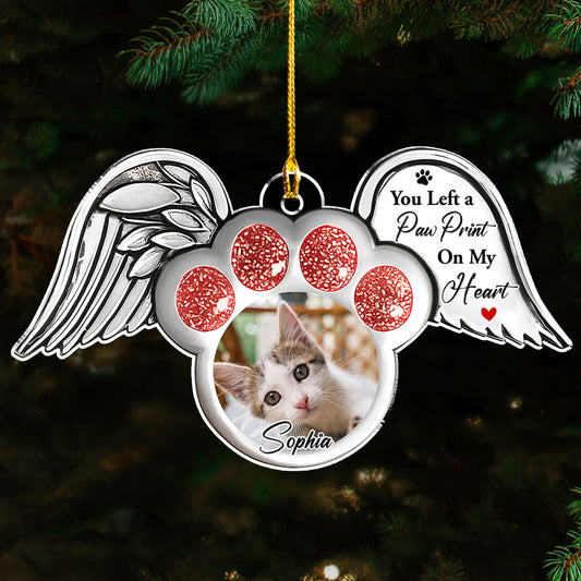 Cat In Heaven Photo - Personalized Custom Acrylic Ornament