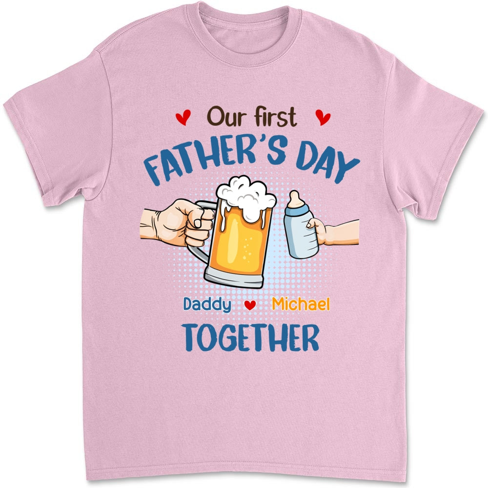 Our First Father Day Cheer - Personalized Custom Shirt