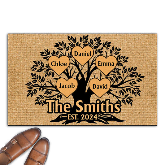 Family Tree - Personalized Custom Doormat