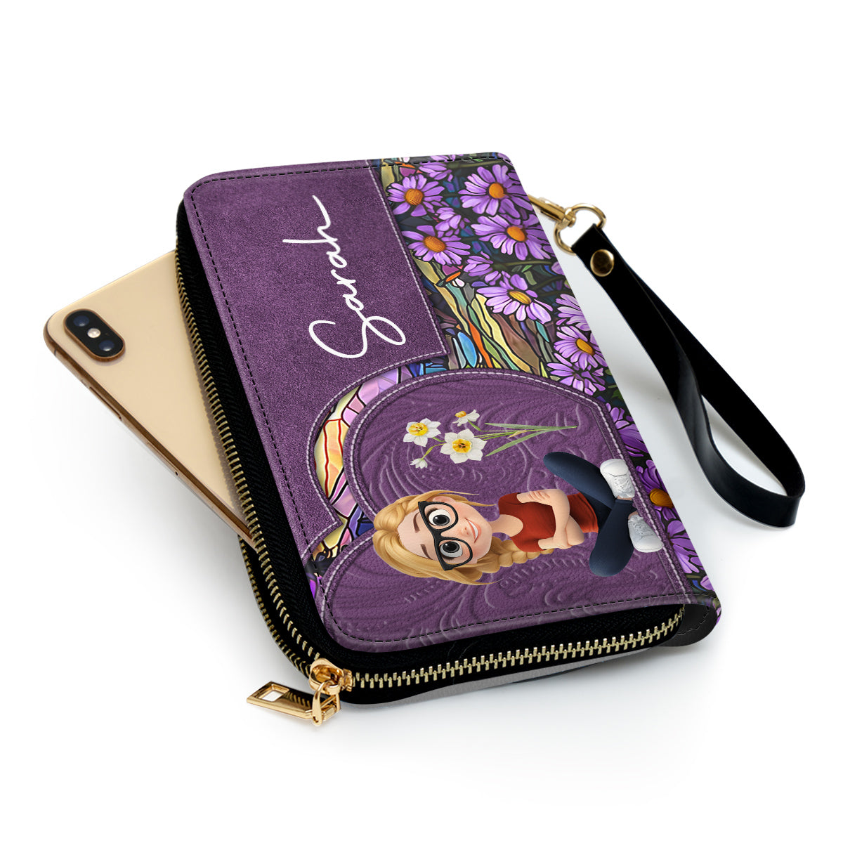 Birth Month Girl - Personalized Custom Leather Wallet