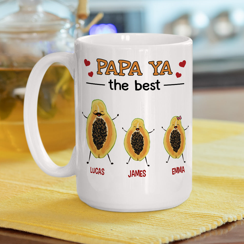 Papaya The Best - Personalized Custom Coffee Mug