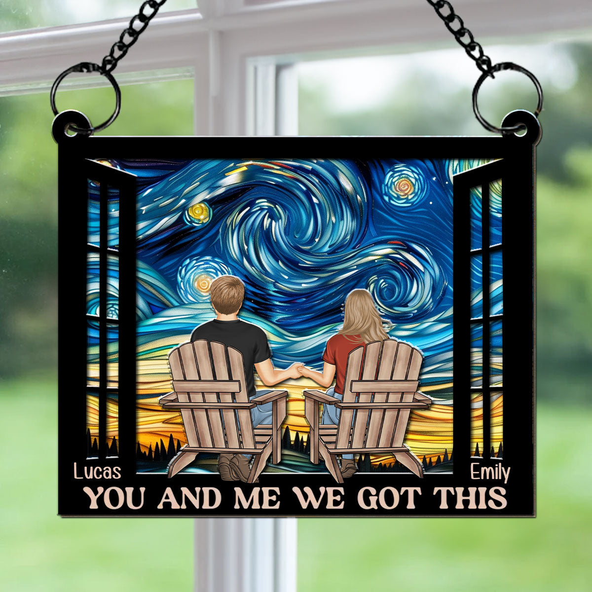 Building A Life We Love - Personalized Custom Suncatcher