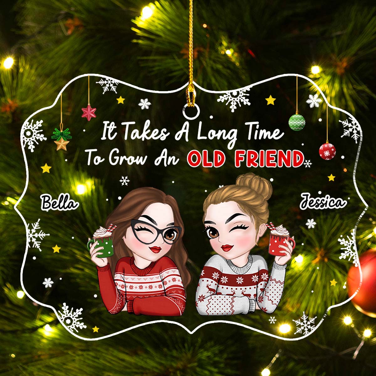 It Took Us A Long Time - Personalized Custom Acrylic Ornament