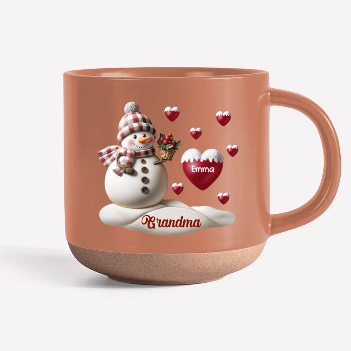 Love Grandma - Personalized Custom Pottery Mug