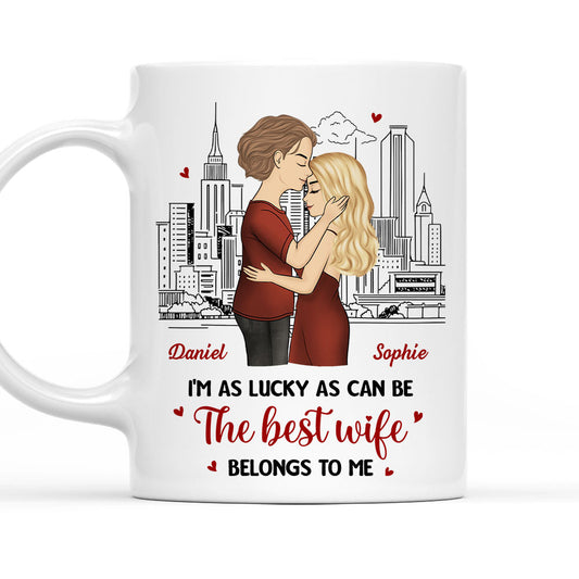 As Lucky As Can Be - Personalized Custom Coffee Mug