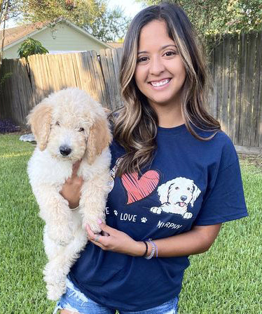 Peace Love Dog - Personalized Custom Unisex T-shirt