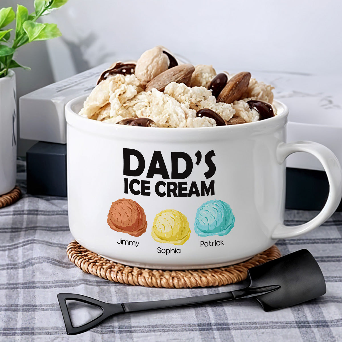 Ice Cream - Personalized Custom Ceramic Bowl
