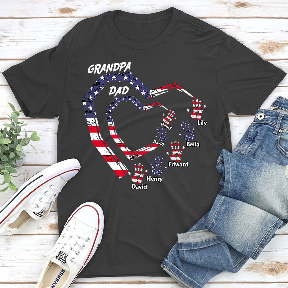 We Love You Grandpa - Personalized Custom Shirt