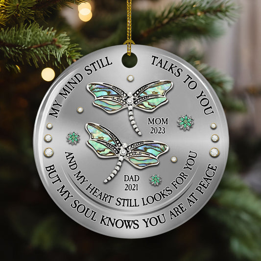 My Mind My Heart My Soul- Personalized Custom Ceramic Ornament