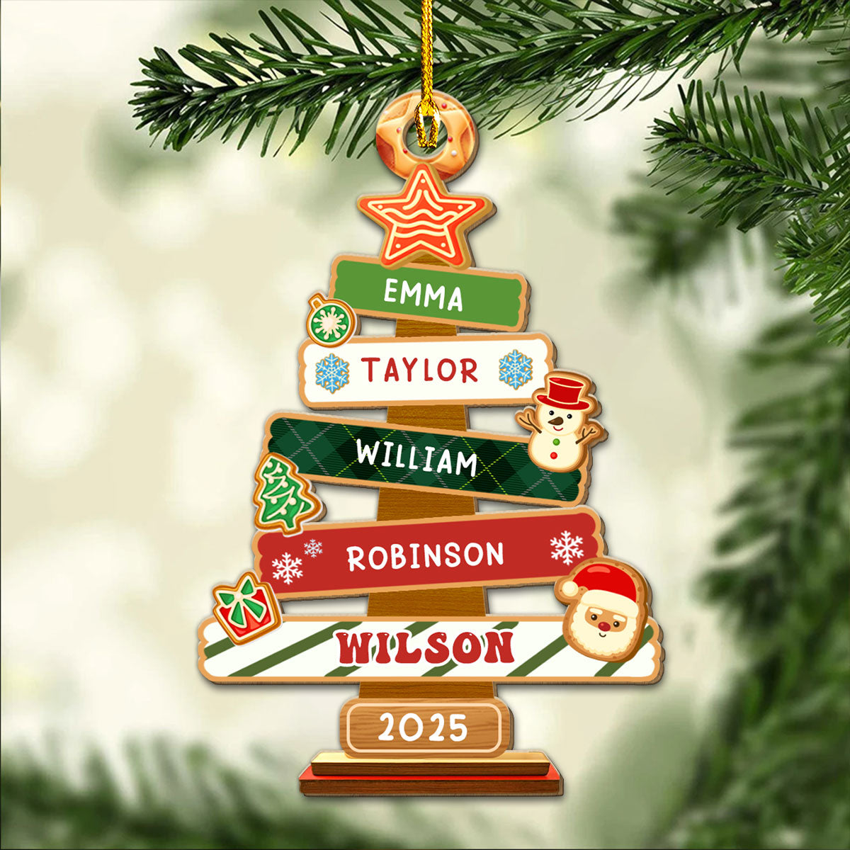 Tree Of Us - Personalized Custom Wood Ornament