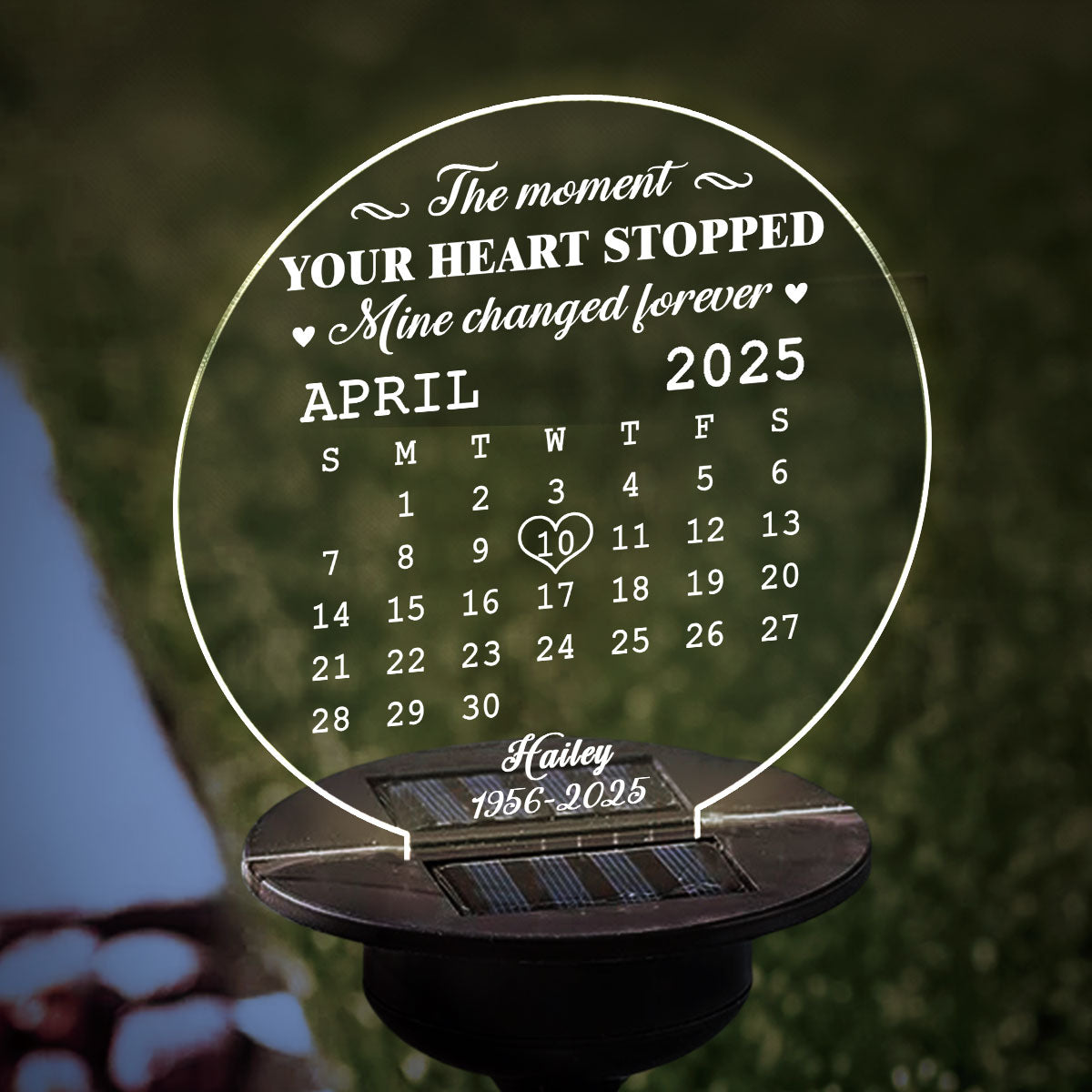 The Moment - Personalized Custom Solar Light