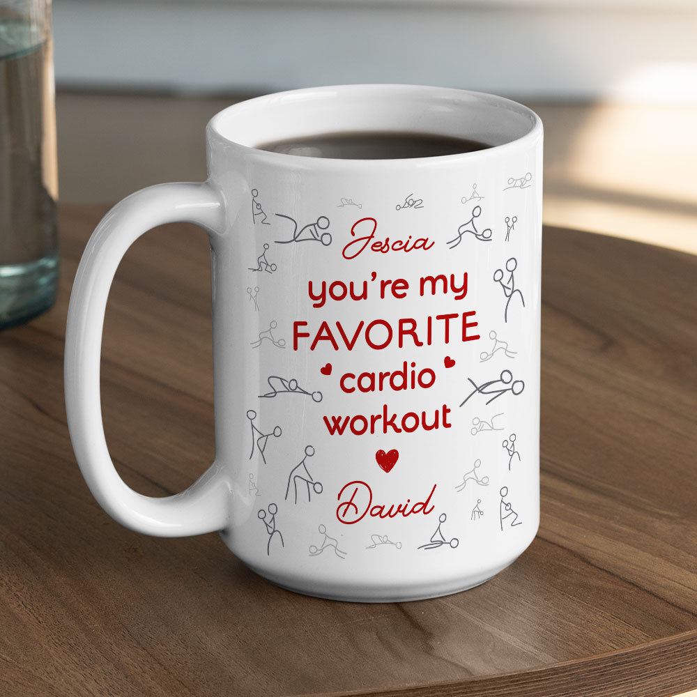 Favorite Cardio Workout - Personalized Custom Coffee Mug
