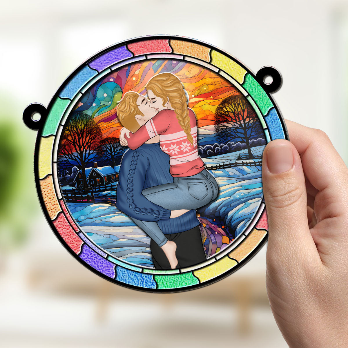 The Best Things In Life Are Better With You  - Personalized Custom Suncatcher